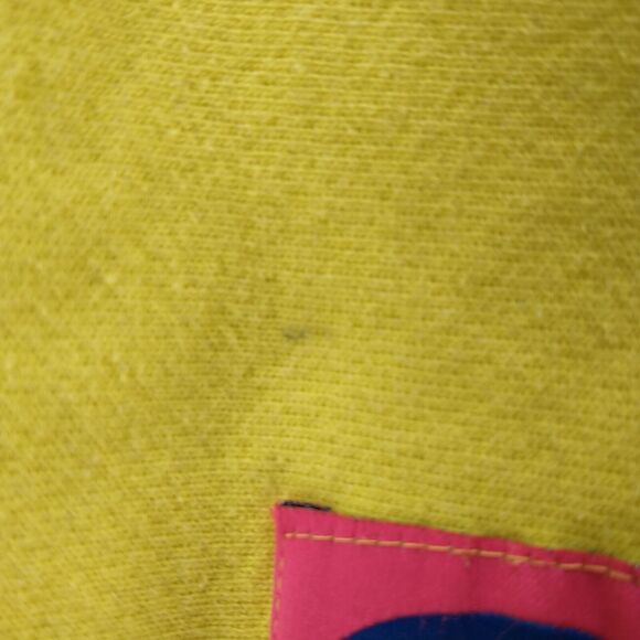 Champion Reverse Weave Mens Hoodie XS Yellow Big Embroidered Logo - Picture 8 of 14